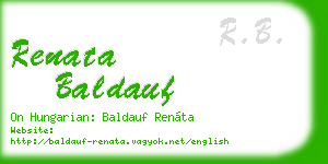renata baldauf business card