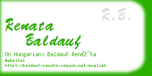 renata baldauf business card